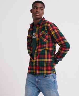 Superdry Classic Lumberjack Férfi Hosszú Ujjú Ing Sárga | XZCYP4138